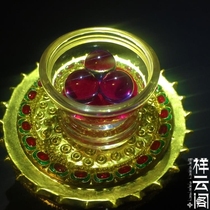 1 Thailand's Long Po Ben Quban respectfully invited the light purple Tianzhu 12mm to form a border to hide the Buddha statue of the stupa Gawu