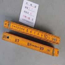 Measuring tool stock old wooden folding ruler with market inch centimeter dual-purpose 8-fold wooden folding ruler woodwork ruler