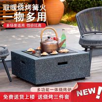 Ming stove charcoal burning household coal burning courtyard stove heating pot ring grill smokeless wood carbon fire basin