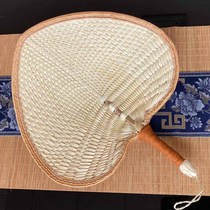 Pu fan old-fashioned round hand-woven fan for the elderly light home large summer baby portable