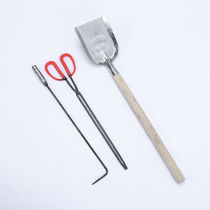 Small coal shovel integrated fire shovel hook carbon clip shovel shovel shovel shovel shovel handle ash waste shovel White