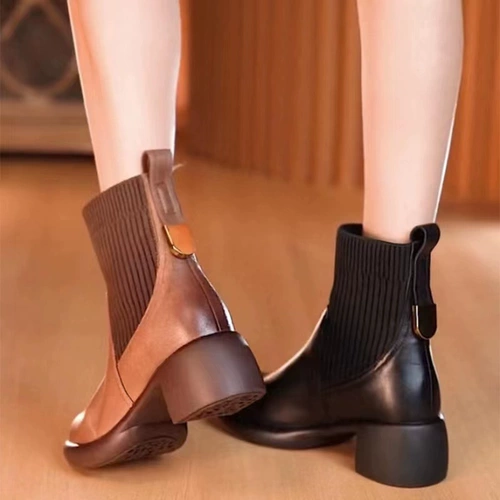 Martens, зимние флисовые эластичные сапоги в английском стиле, французский ретро стиль