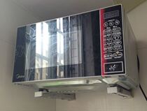 Stainless steel microwave oven bracket wall bracket Household kitchen wall rack telescopic folding oven rack