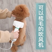 Hair hair blowing artifact blowing wind comb integrated pulling machine Teddy hair dryer dog blowing comb special pet