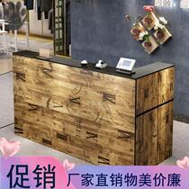 Cash register clothing corner bar table simple modern front desk barber shop counter multi-functional small