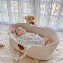I Baby Basket Out Portable Born Creative Bed Safe Mobile Handle Sleeping Basket Roll