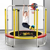 Trampoline home children indoor with protective net bouncing bed small adult sports fitness children jumping rub bed