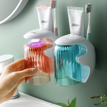 Toilet Toothbrush Shelve Net Red Creative Wash Mouthwash Cup of toothpaste Tooth Holder Wall-mounted Containing Suit