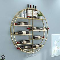 Display wine rack wine cabinet wall wine round rack goblet wall hanging simple modern wine rack Hall shelf