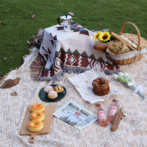 Picnic mat French outdoor camping mat thickened moisture-proof mat Net red supplies picnic cloth equipment props beach mat