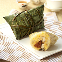 Guangdong big meat dumplings vacuum Yaozhu mung bean egg yolk stuffing Zongzi Enping specialty fresh hand made Brown