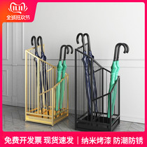 Nordic Wrought iron umbrella rack Hotel door umbrella bucket umbrella rack Home elevator door umbrella storage rack