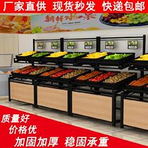 Fruit and vegetable multi-function shelf Display rack Vegetable storage Fruit shop baffle Supermarket with door on the second floor I want to buy
