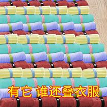 Lazy folding clothes strap storage bundle roll belt wardrobe finishing classification storage roll household artifact pants sweater