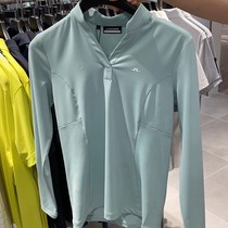 South Koreas original single golf clothing womens autumn and winter quick-drying stretch long-sleeved undercover golf clothes Korean version of self-cultivation