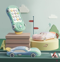  Toy mobile phone baby can bite newborn baby educational toy simulation baby phone can bite gum car