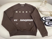 Marni Mani color logo letters classic pullover round neck sweater simple fashion Daily must bei