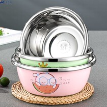 Special basin for scalding bottles stainless steel rust round basin cleaning and disinfecting baby girls artifact of fart baby face