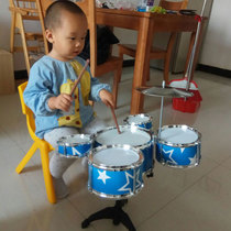 Large childrens toy drum set beginner beat baby kid jazz drum musician Guitar puzzle 3 years old