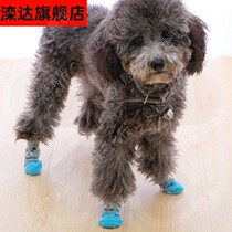 Cute Teddy small dog dog socks foot cover anti-dirty anti-scratch non-slip summer socks elastic pet