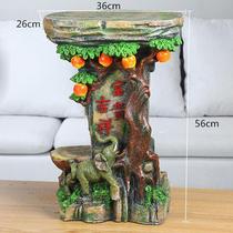 Mountain stream creative ornaments Feng Shui wheel Lucky fish tank Rockery fountain Living room Home gifts Indoor transporter ball