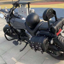 Suitable for Longjia V VTU 250 side bag modified retro side box Prince motorcycle scooter bracket backrest