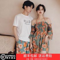 2021 popular couple swimsuit summer new sexy style seaside sunscreen honeymoon beach mens pants hot spring suit