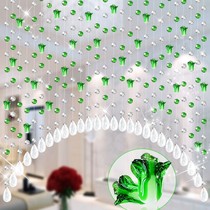 Crystal bead curtain partition curtain living room aisle bedroom door curtain decoration porch screen toilet hanging curtain free of punching