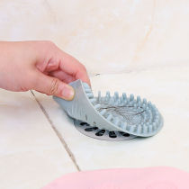 Toilet sewer hair filter kitchen sink wash basin deodorant blocking silicone hair leak cover