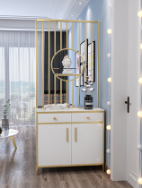 Nordic entrance cabinet screen design Modern art Foyer cabinet partition Simple decorative cabinet One-piece cabinet customization