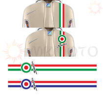 Apply vespa GTS300 250 Sprint 150 Motorcycle Case Sticker Front Plate Cover Pull Flower Decal