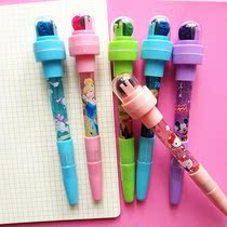 Magic bubble pen Light roller Seal bubble pen Student princess Children multi-functional net red girl 3d
