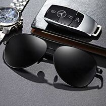 New American mens polarized sunglasses oval fishing day and night dual-use resin pilot toad glasses