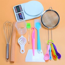 Oven tool baking tool set household diy cake tool whisk electronic scale solid wood rolling pin