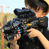 Childrens electric burst toy gun hot Gatling fire soft bullet gun boy simulation bullet grab little boy 8 years old 4-6