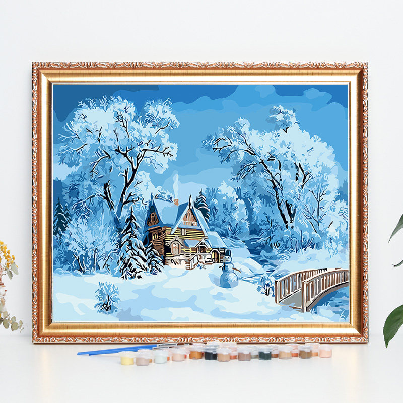 雪景数字油画-雪景数字油画促销价格、雪景数字油画品牌- 淘宝