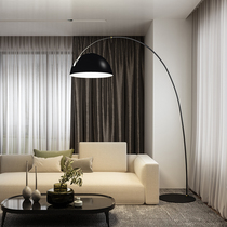 Italian fishing lamp floor lamp living room light luxury Nordic study sofa side Net red bedroom creative vertical table lamp