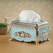 European style drawing paper box tea table drawing box paper box napkin box home living room creative crafts