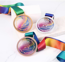 Metal Crystal Medal Honor Children Listing Customization Marathon Games Annual Meeting Staff Medal Customization