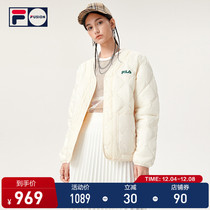 FILA FUSION Fei Le Tide brand warm couple cotton suit 2021 Winter new sports loose fashion top