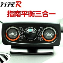 Car compass balance instrument car level slope meter guide ball for off-road vehicles