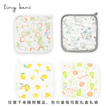 tinybeni baby handkerchief gauze bath towel sweat towel children bamboo cotton antibacterial newborn saliva towel