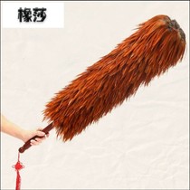  New product chicken feather duster telescopic extension handle encrypted thickening dust duster Household car bed bottom cleaning artifact