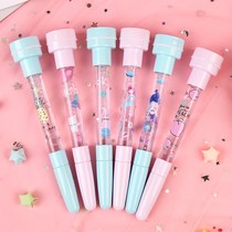 Bubble pen Children can write cute stamp watercolor pen Kindergarten luminous pen Light five-in-one cartoon pen