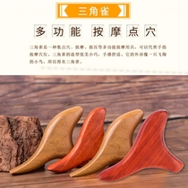 Foot Scraping Spatula Sandalwood Foot massager Acupressure tools Triangle acupressure stick Foot therapy tools Scraping