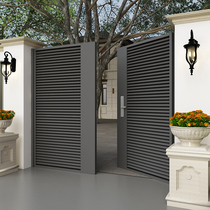 Outdoor Villa Doors Iron Art Gate Stainless Steel Courtyard Subdoor Village Farmgate Single Double Open Outdoor Aluminum Alloy