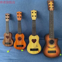 Childrens ukulele small guitar its large playing simulation beginner instrument piano music toy model