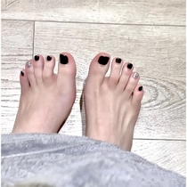 Black nail polish lasting not to fall color-free non-exfoliating and non-exfoliating summer bright crystal crystal clear white foot toenails