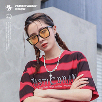 PB Plastic Heads Large Frame Flat Light Trend Design Sense Box Sunglasses DIY Ornament Accessories Sunglasses