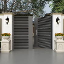 Custom wrought iron courtyard gate villa entrance door yard door security door garden door fence single double door